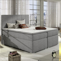 Čalúnená posteľ boxspring ELBA + topper, 140x200, sawana 21 -  - 0