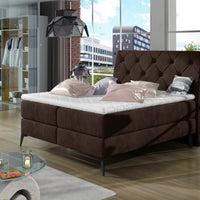 Čalúnená posteľ boxspring REYNA, 140x200, kronos 06 -  - 0