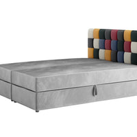 Čalúnená posteľ boxspring APPLE, 140x200, itaka 14/červená -  - 0