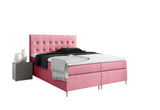 Čalúnená posteľ boxspring GLORIA + topper, 120x200, jasmine 72 -  - 0