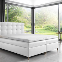 Čalúnená posteľ boxspring MARIANA + topper, 120x200, madryt 920 -  - 0