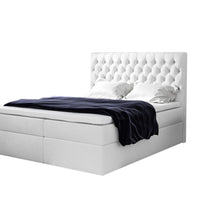 Čalúnená posteľ boxspring TOMIO + topper, 120x200, jasmine 20 -  - 0