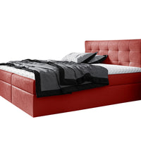 Čalúnená posteľ boxspring BRIGITE + topper, 120x200, jasmine 60 -  - 0