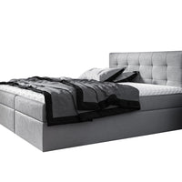 Čalúnená posteľ boxspring BRIGITE + topper, 120x200, jasmine 90 -  - 0