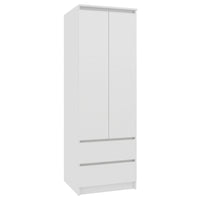 Skriňa ESTRELLA S60 2D2SZ, 60x180x51, biela -  - 0