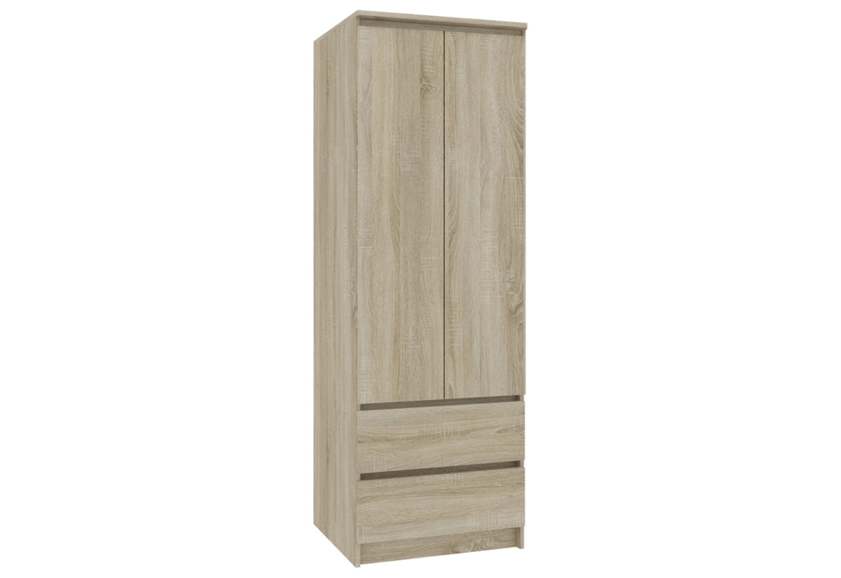 Skriňa ESTRELLA S60 2D2SZ, 60x180x51, sonoma -  - 0