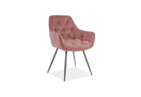 Jedálenská stolička BERRY Mat Velvet, 57x87x43, mat velvet 63 -  - 0