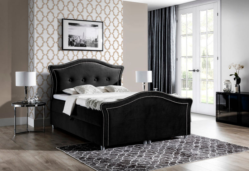 Čalúnená posteľ boxspring BEDRIS LUX + topper, 120x200, jaguar 2183 -  - 0