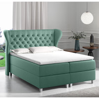 Čalúnená posteľ boxspring JACKY + topper, 120x200, fancy 36 -  - 0