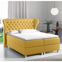 Čalúnená posteľ boxspring JACKY + topper, 120x200, fancy 48 -  - 0