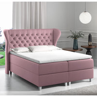 Čalúnená posteľ boxspring JACKY + topper, 120x200, fancy 63 -  - 0