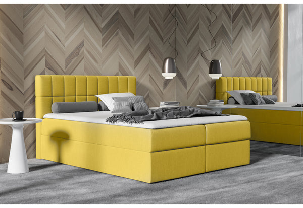 Čalúnená posteľ boxspring CARDIGEN + topper, 120x200, soro 40 -  - 0