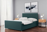 Čalúnená posteľ boxspring SANTINO + topper, 160x200, matt velvet 75 -  - 0