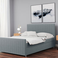 Čalúnená posteľ boxspring SANTINO + topper, 140x200, matt velvet 83 -  - 0