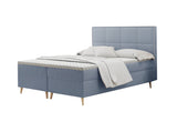 Čalúnená posteľ boxspring MOLIOSE + topper, 140x200, riviera 80 -  - 0