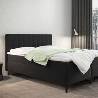 Čalúnená posteľ boxspring CHANTAL + topper, 140x200, muna 14 -  - 0