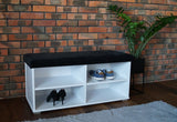 Botník MEGIS, 100x47x40, suedine 24/biela -  - 0