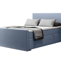 Čalúnená posteľ boxspring REMOS + topper, 120x200, monolith 70 -  - 0