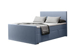 Čalúnená posteľ boxspring REMOS + topper, 120x200, monolith 70 -  - 0