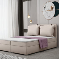 Čalúnená posteľ boxspring DINAMO + topper, 120x200, soro 23 -  - 0