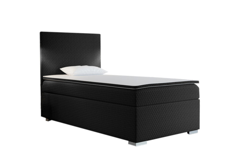 Čalúnená posteľ boxspring RENATA + topper, 70x200, sawana pik honey 14, ľavá -  - 0