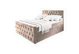 Čalúnená posteľ boxspring FENFI, 140x200, casablanca 4 -  - 0