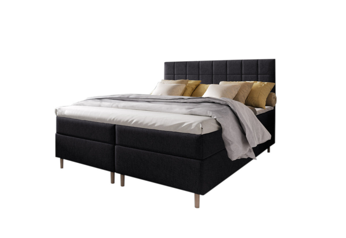 Čalúnená posteľ boxspring SICILIE, 140x200, inari 100 + topper -  - 0