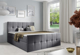 Čalúnená posteľ boxspring GOJA + topper, 120x200, fancy 97 -  - 0