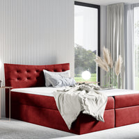 Čalúnená posteľ boxspring SALAMON + topper, 120x200, kronos 02 -  - 0