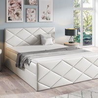 Čalúnená posteľ boxspring ROBINSON + topper, 120x200, madryt 920 -  - 0