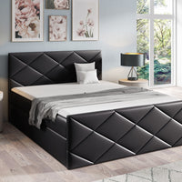 Čalúnená posteľ boxspring ROBINSON + topper, 120x200, madryt 9100 -  - 0