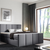 Čalúnená posteľ boxspring LAROS + topper, 120x200, fancy 90 -  - 0