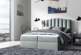Čalúnená posteľ boxspring LINDE + topper, 180x200, casablanca 2314 -  - 0