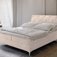 Čalúnená posteľ boxspring MARLO, 140x200, aston 02 -  - 0