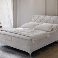 Čalúnená posteľ boxspring MARLO, 140x200, aston 14 -  - 0