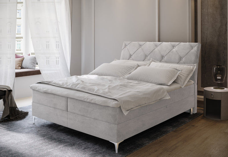 Čalúnená posteľ boxspring MARLO, 160x200, aston 14 -  - 0