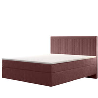 Čalúnená posteľ boxspring SENICA, 200x120, monolith 63 -  - 0