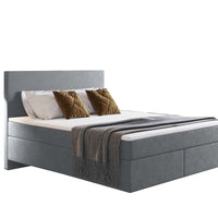 Čalúnená posteľ boxspring SENICA 3, 200x120, monolith 84 -  - 0