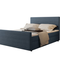 Čalúnená posteľ boxspring SICALA, 200x120, ocean -  - 0