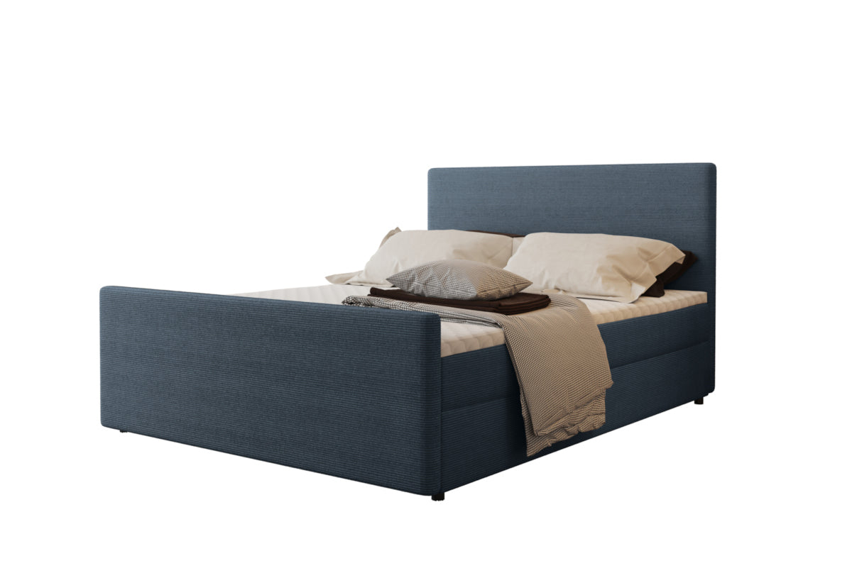 Čalúnená posteľ boxspring SICALA, 200x120, ocean -  - 0