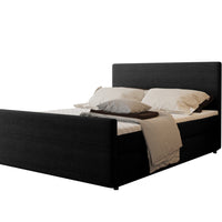 Čalúnená posteľ boxspring SICALA, 200x120, black -  - 0