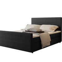 Čalúnená posteľ boxspring SICALA, 200x120, anthracite -  - 0