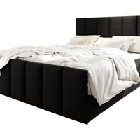 Čalúnená posteľ boxspring MAGO + topper, 140x200, sawana 14 -  - 0