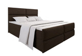 Čalúnená posteľ boxspring MILON + topper, 140x200, sawana 26 -  - 0