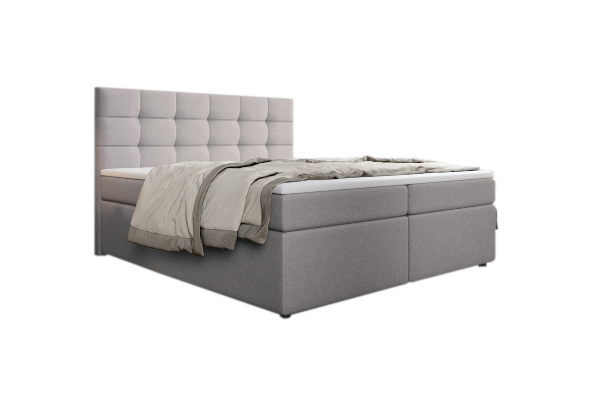 Čalúnená posteľ boxspring SALMA + topper, 140x200, inari 22 -  - 0