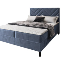 Čalúnená posteľ boxspring ROKOS + topper, 140x200, monolith 70 -  - 0