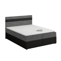 Čalúnená posteľ boxspring MODELA, 140x200, kornet 02/dolaro 8 -  - 0