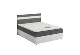 Čalúnená posteľ boxspring MODELA, 140x200, kornet 02/dolaro 511 -  - 0