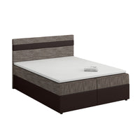 Čalúnená posteľ boxspring MODELA, 140x200, kornet 04/dolaro 33 -  - 0