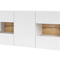 Komada AVANA 3D, 120x62x35, biela/wotan dub -  - 0